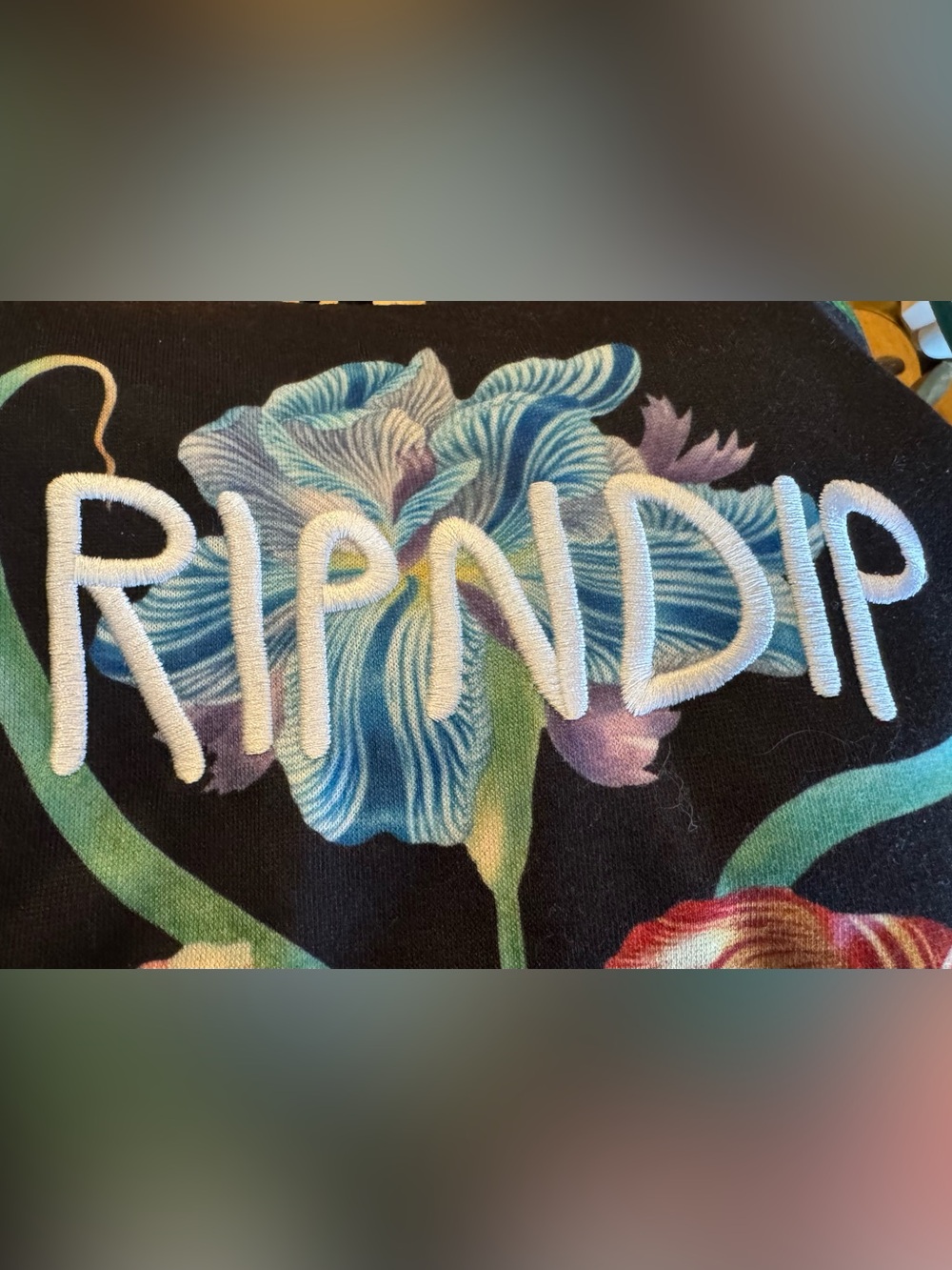 Ripndip Black Botanical Garden Floral Hoodie Men’s Small Skater Streetwear - Picture 9 of 13